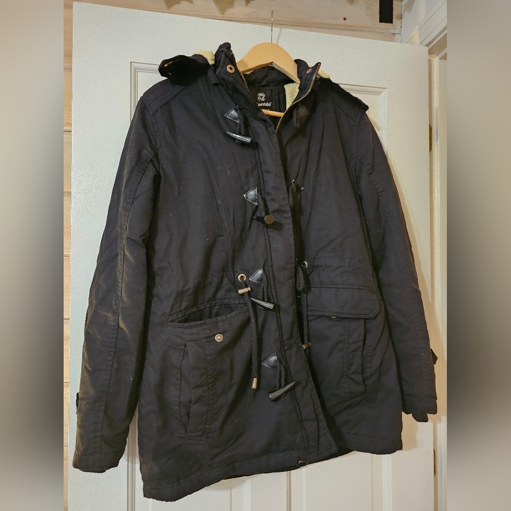 Super Warm Black Parka
